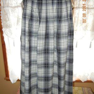 VINTAGE NWT Retro Campus Casual Maxi Skirt sz 12 (wsk5)